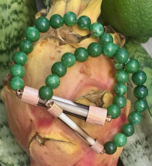 Green Agate Bracelet  - Zen Koi Collection